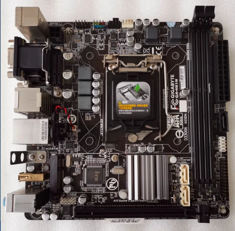

For Gigabyte GA-H81N Mini Board 17 * 17 Main Board H81 1150 Pins DDR3 with HDMI