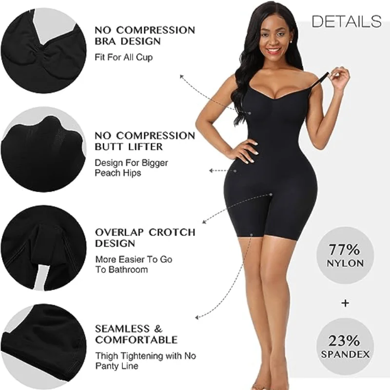 Shapewear for Women Tummy Control Full Bust Body Shaper Bodysuit Mid Thigh Butt Lifter Thigh Slimmer Shorts Women Corset