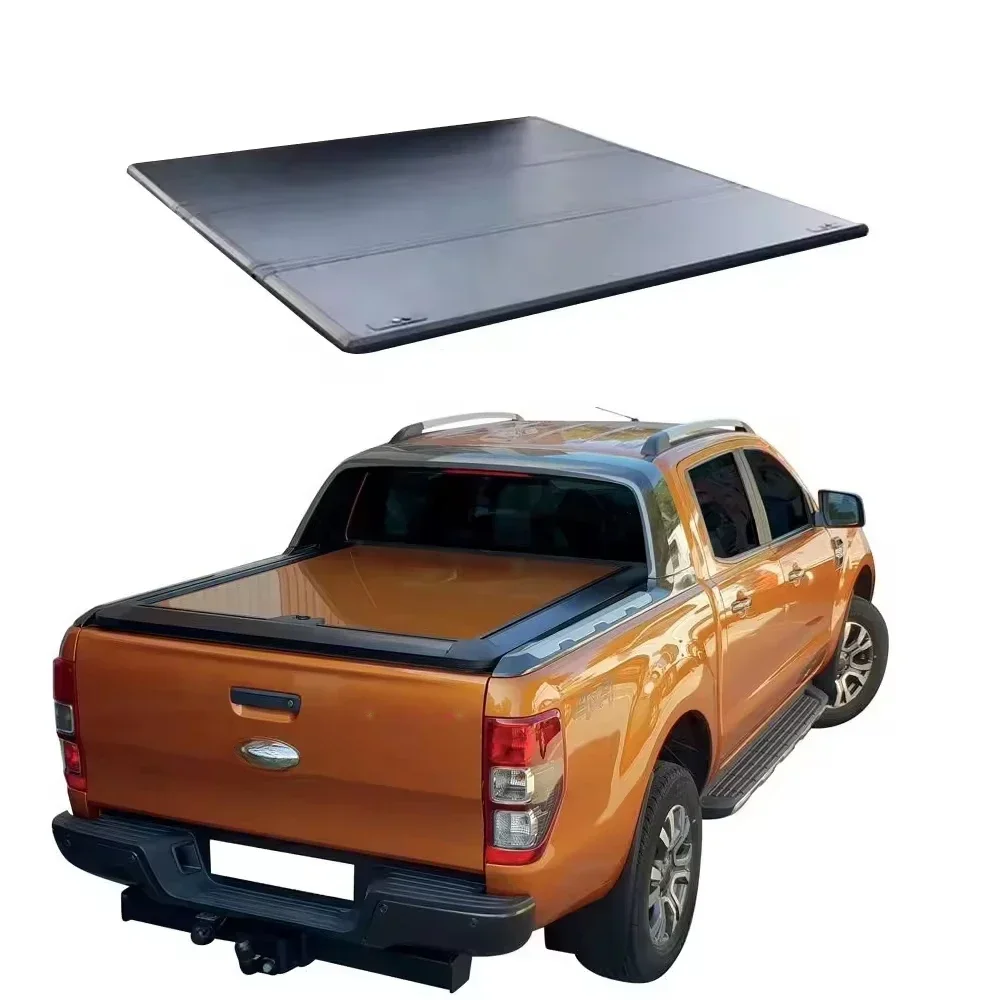 XDSSoft Roll Up Truck Bed Cover Folding Tonneau Cover For Ford Ranger Wildtrak 2023 Z12