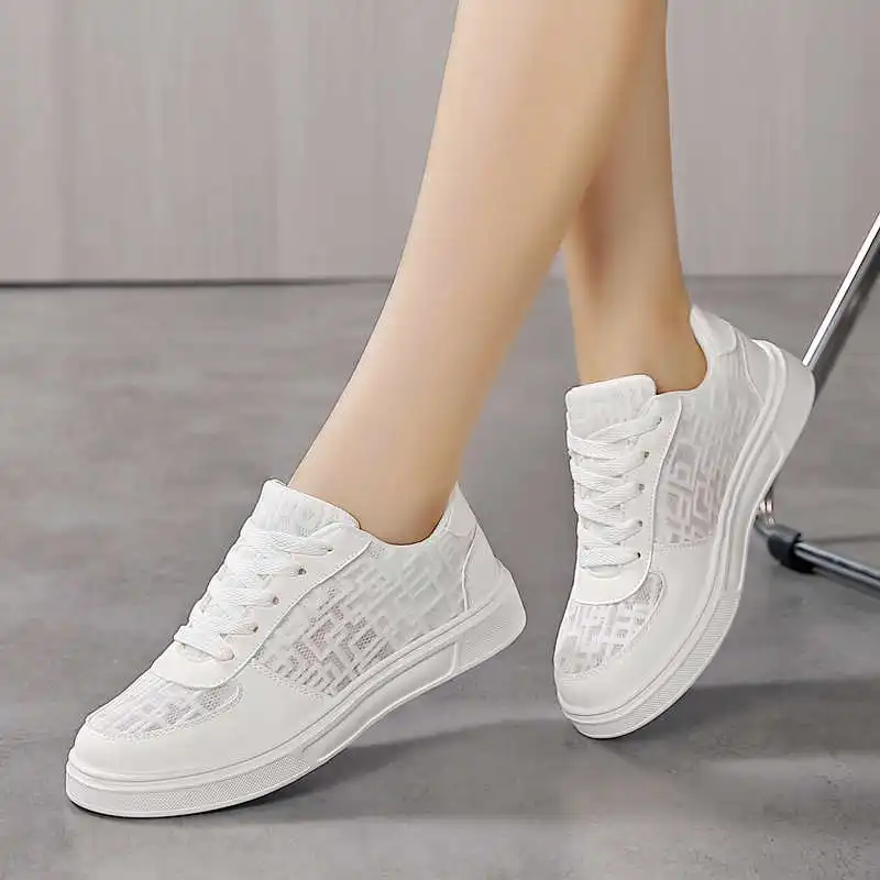 Thick Bottom Height Up Female High Quality Sports Shoes Casual Sneakers For Women Sapato Kit Shows Nice Low Cost Resort view 4