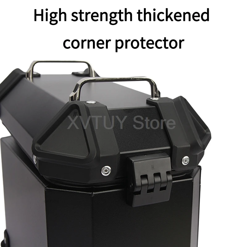 28L Universal Motorcycle Rear Top Box Side Luggage Case Motos Aluminum Alloy Waterproof Anti-Shatter Trunk for Helmet Storage