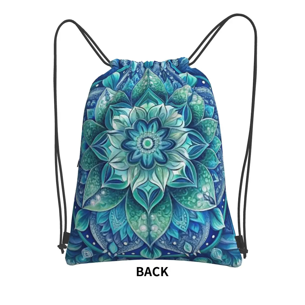 Bohemian Mandala Print Pattern Backpacks Multi-function Drawstring Bags Sports Bag Book Bags for Man Woman School