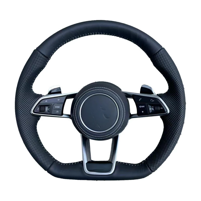 For Audi R8 (All New & Old Models) Genuine Leather & Carbon Fiber Steering Wheel Modification