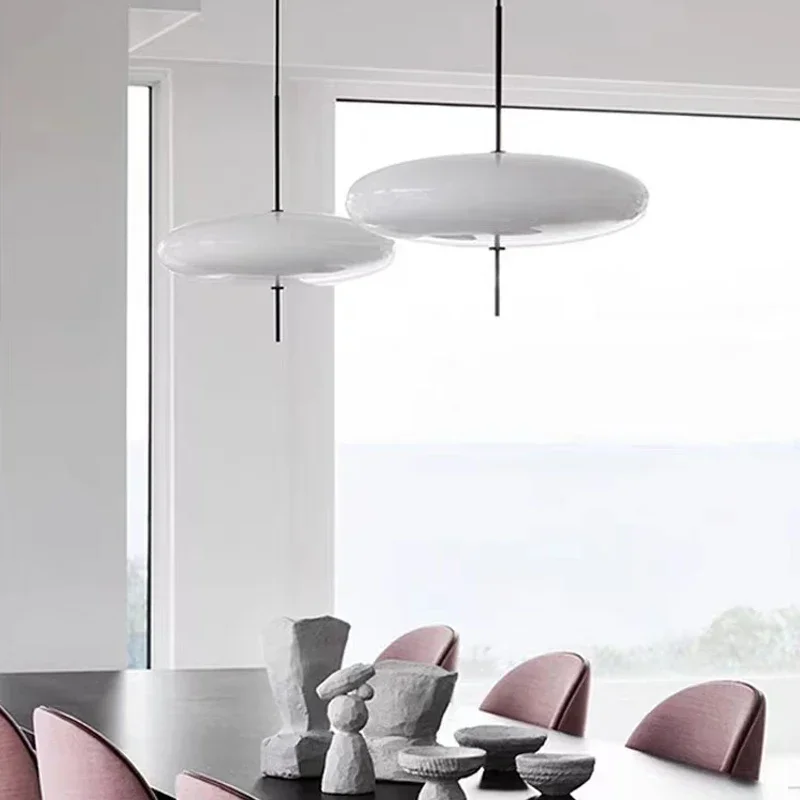 

Modern Designer Flying Saucer Pendant Light Minimalist Hanging Lamps Restaurant Bar Parlor Bedroom Cafe LED Suspension Luminaire