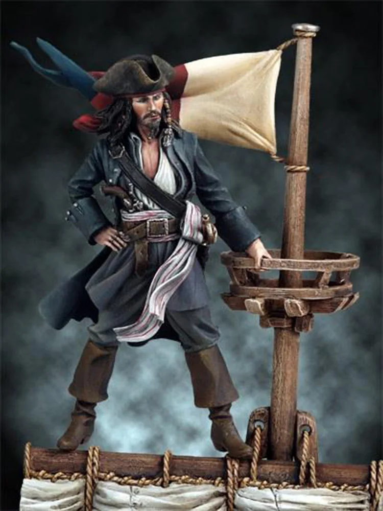 1/32 54mm  ancient man  warrior with  base   Resin figure Model kits Miniature gk Unassembly Unpainted