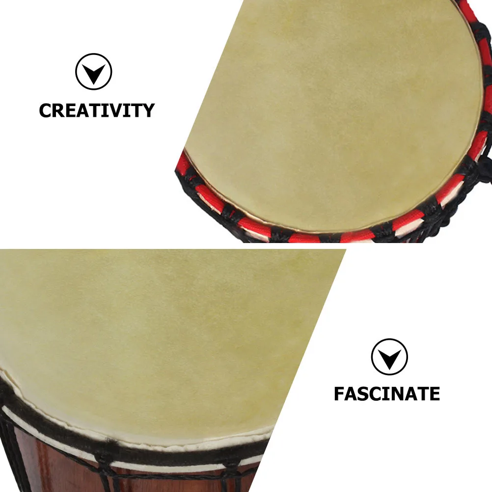 

2pcs African Natural Goat Skin Drum For Musical Instruments Durable Air Dried Lightweight Long