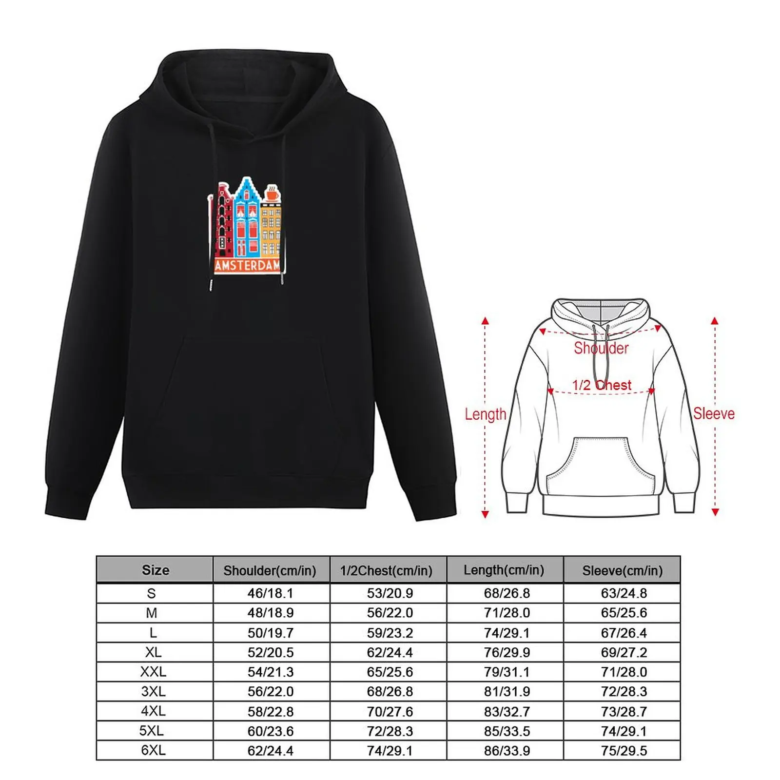 Amsterdam! Pullover Hoodie autumn new products fashion men hoodie streetwear