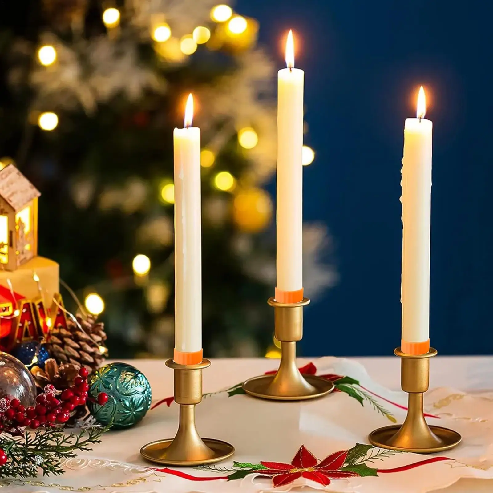 Taper Candle Grippers 10 Pieces Bougie Catcher Upright Candle Huggers For Dinner Table Centerpiece Home Restaurant Party