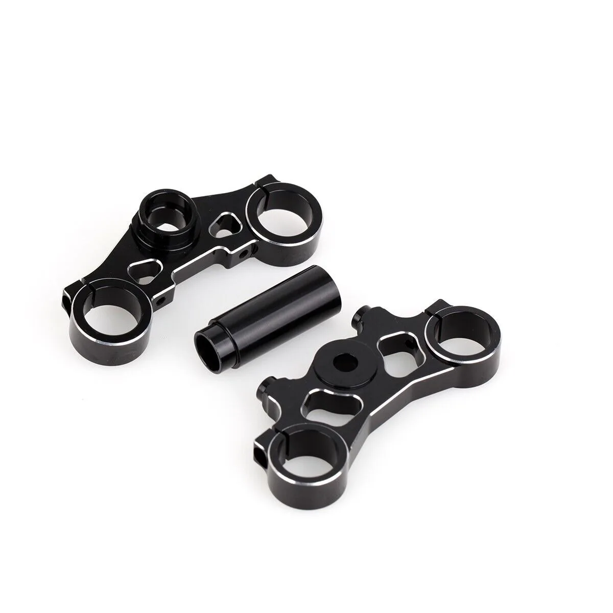 LCX Racing 1/4 RC Motorfiets Aluminium Triple Clamp Set Stuurset voor Losi Promoto-MX Upgrades Onderdelen Accessoires