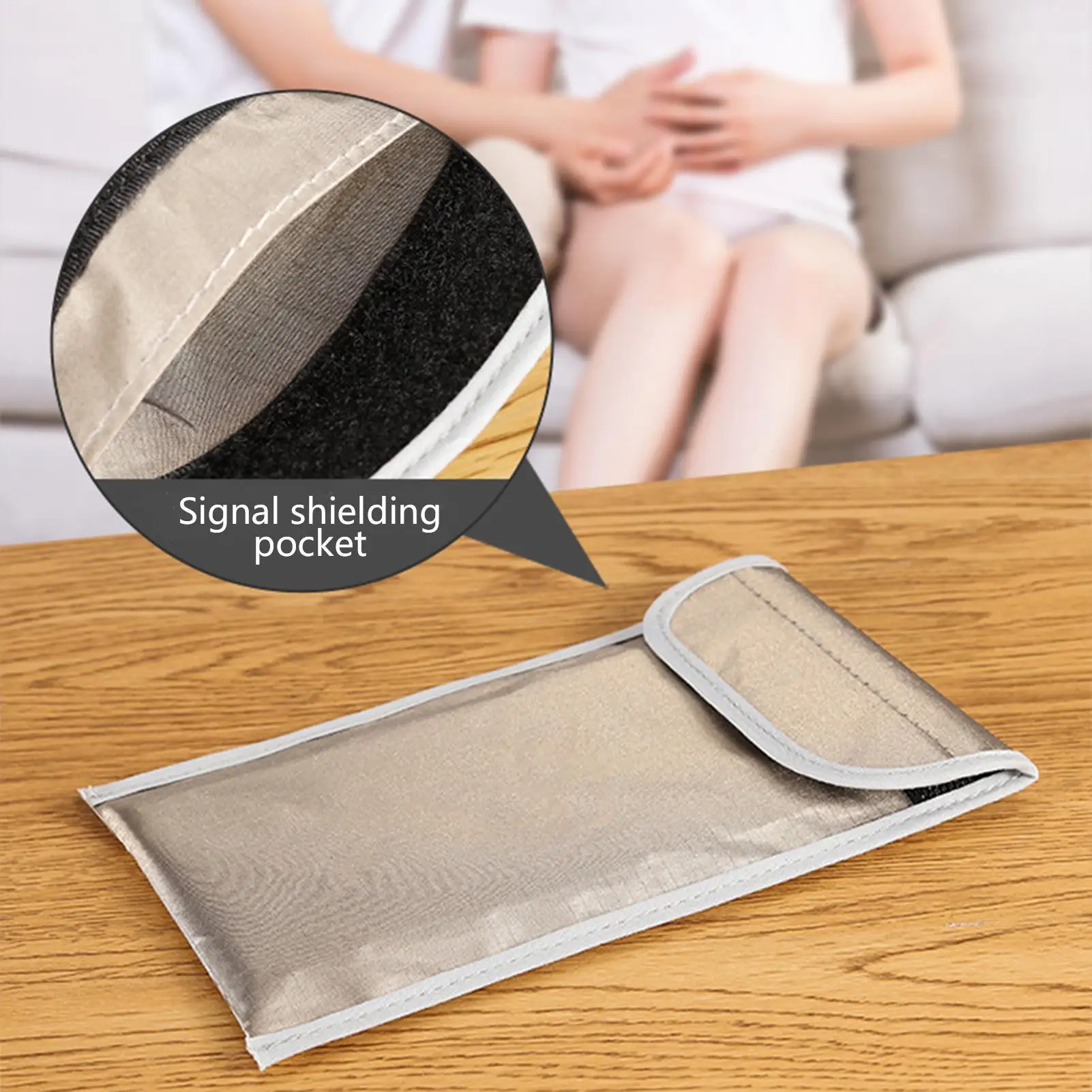Cell Phone Signal Blocking Bag Anti Radiation Harassment Position Infor Leakage Cell Sleeve Security Pouch For Phone Up To 6.5 view 5