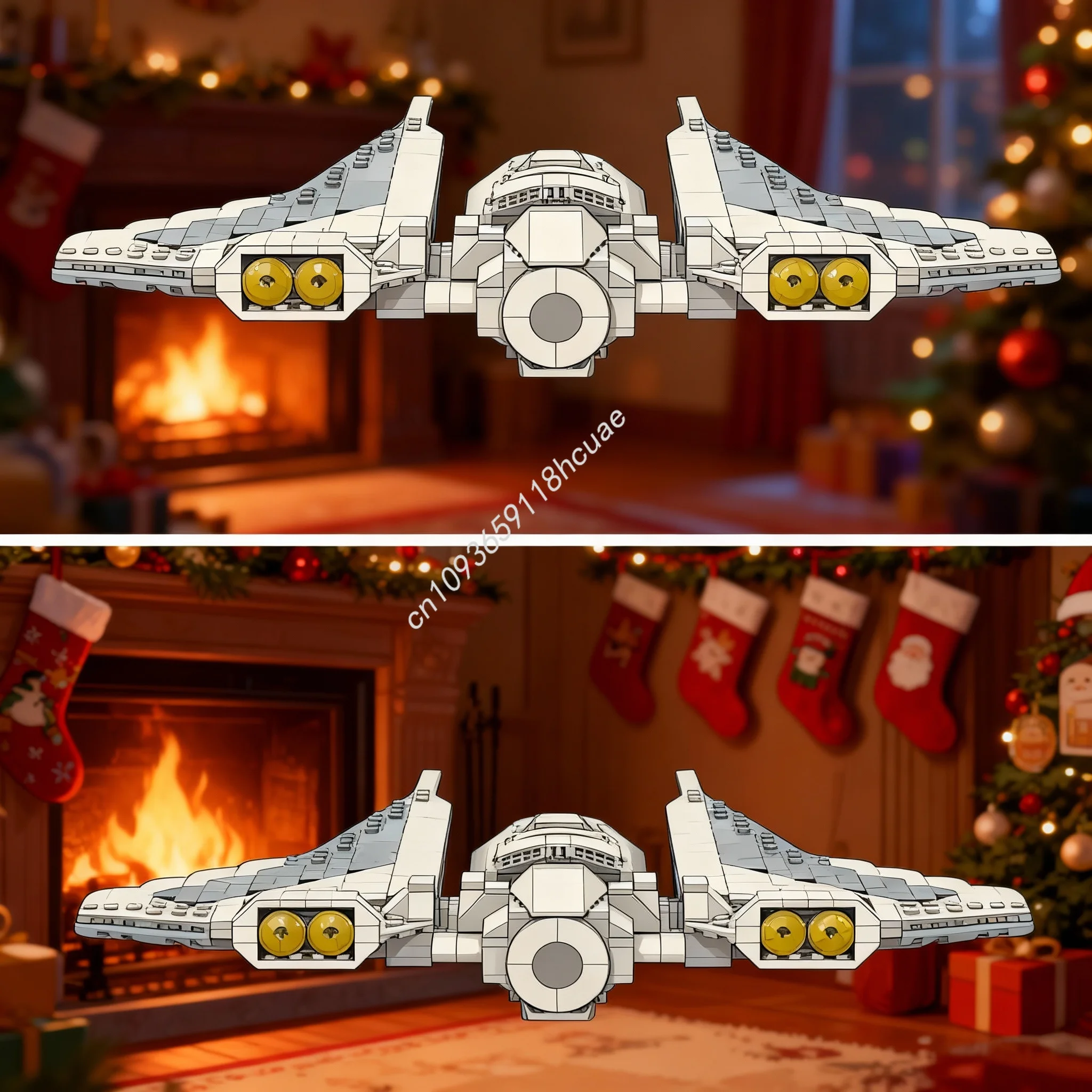 

521 деталей MOC Бо Катан Стар-Варс: Модель звездного корабля класса Ком Рк, конструктор, рождественский подарок, развивающая игрушка, креативная идея