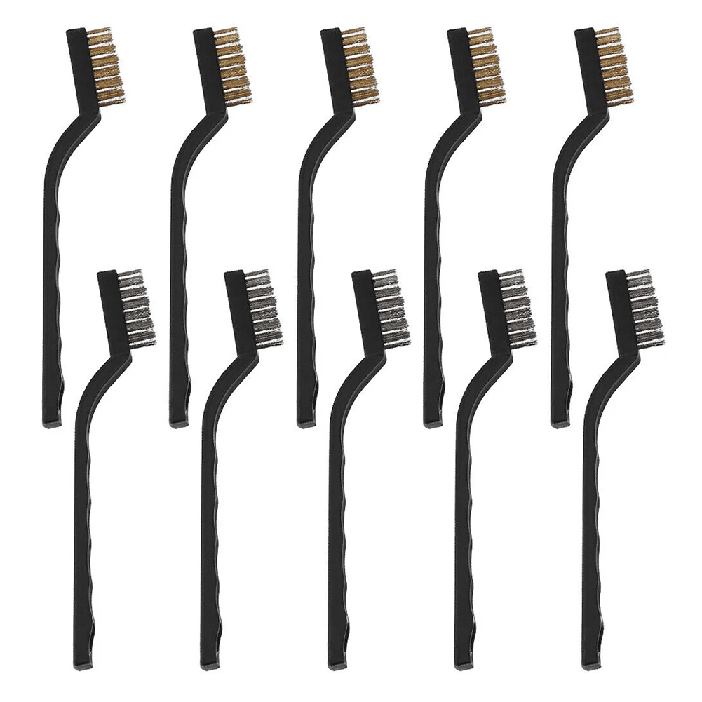 

Hand Tools Wire Brush Paint Removal Rust Removal 170*11mm Black Rust Remover Tool Small Wire Brush Wire Brush Set