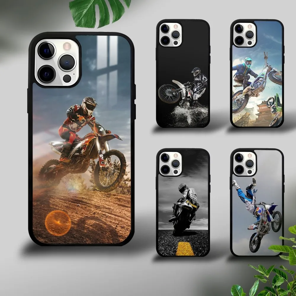 

Moto Cross Motorcycle Sports Phone Case For iPhone 16 15 14 13 12 11 Pro Xs Max Mini Plus Celulares Hard Funda