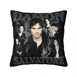 Damon Salvatore Pillowcase Soft Cushion Cover Decor The Vampire Diaries Ian Somerhalder Tv Series Throw Pillow Case Cover Bed