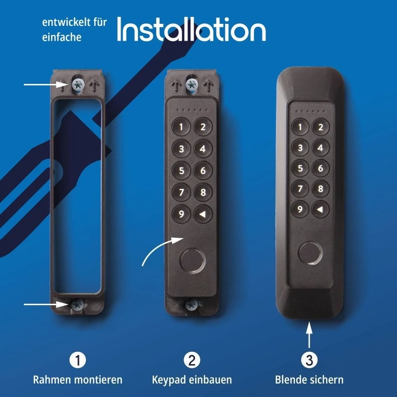 Soporte de montaje en pared para teclado Nuki 2, protección antirrobo, soporte de exhibición resistente a la intemperie