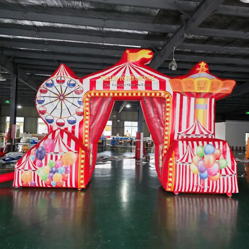 Cartoon Free Customizable Pattern Color And Size Commercial Use Inflatable Arch Includes Free Blower