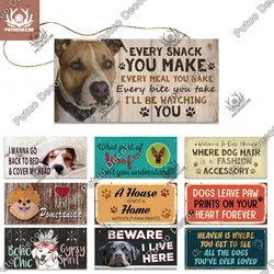 Putuo Decor-Dog Love Gifts, Friendship Wooden Pendant, Vintage Wood Plaque Sign for Pet Kennel Decor, Home Decoration