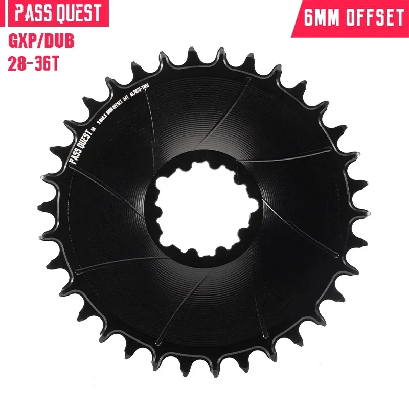 

PASS QUEST 28-36T Narrow Wide Chainring for SRAM GX SX XX Direct Mount Crank 6mm Offset 3 Nails Chainwheel