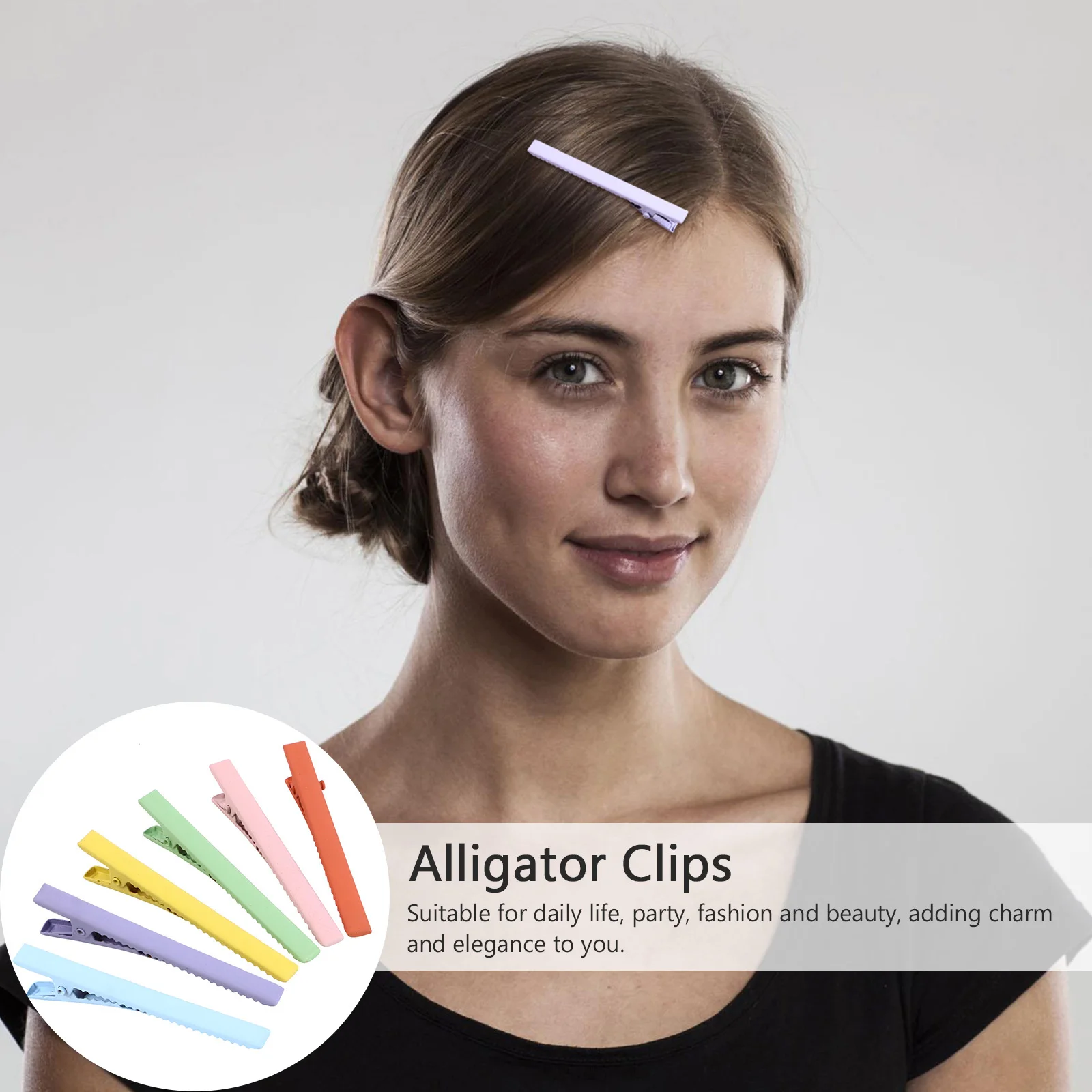 

24pcs Clips Alligator Clips Comfortable Matte Headdress Barrette Elegant Hairpins Stylish Hair Accessories