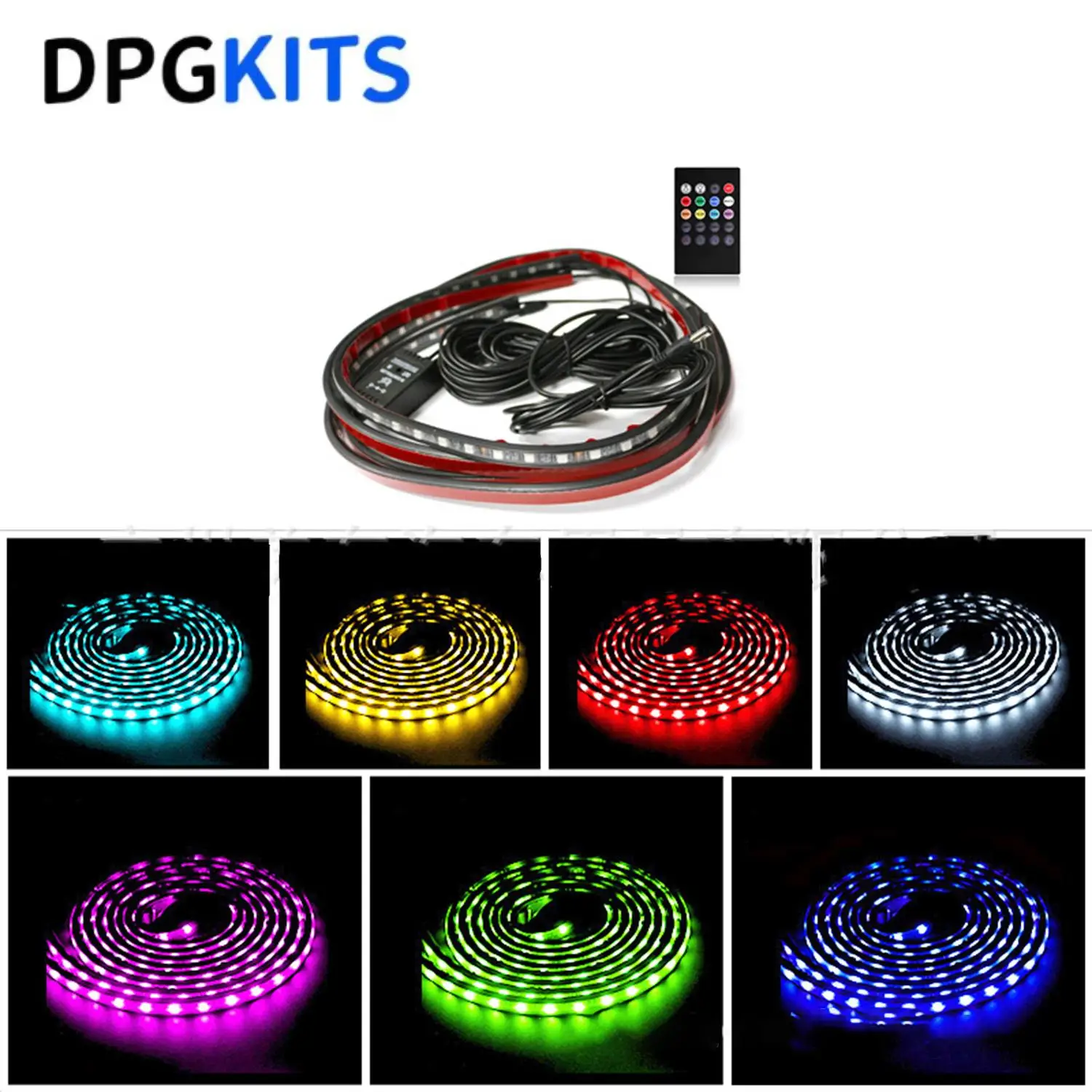 

60*90cm Car Chassis Atmosphere Light One Tow Four /Led RGB Lights With /APP Control For Car Motorcycle ATV