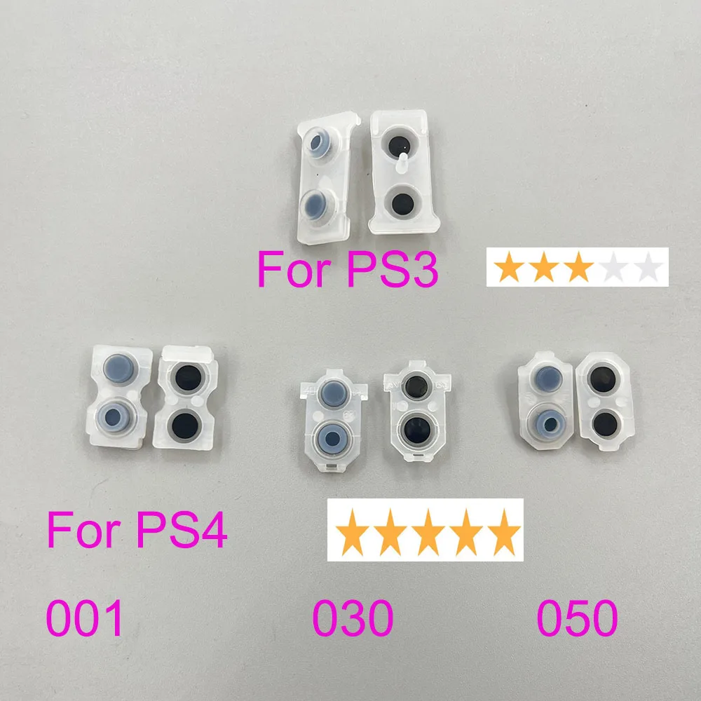 10PCS=5Pairs For PS3 Controller Conductive Silicone Rubber Pads for Sony Playstation 4 JDS JDM 001 011 030 050 055 D Pad Button