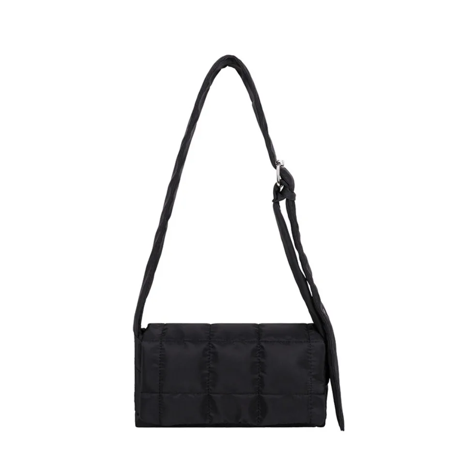 

Fashion trend net red solid color sponge pillow bag single shoulder crossbody feather bag senior sense niche hundred handbag