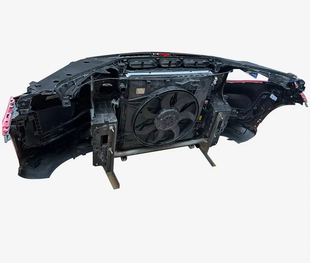 For GLE 450 166 Front Bumper Assembly with Fan Radiator Plastic Body Kit Red Including Clips-New Condition