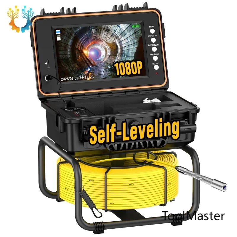 

[2026]1080P Waterproof Sewer Camera 512Hz Plumbing Video Pipe Drain Pipeline Inspection Industrial Endoscope Camera With 32GB Ca