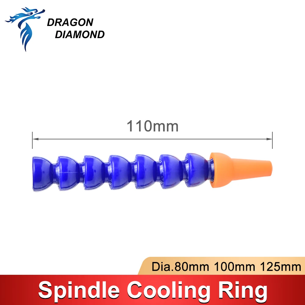 Spindle Cooling Ring Adjustable Nozzel Tool Cooler Mist Coolant Spray 6 Water Pipes For CNC Engraving Milling Machine