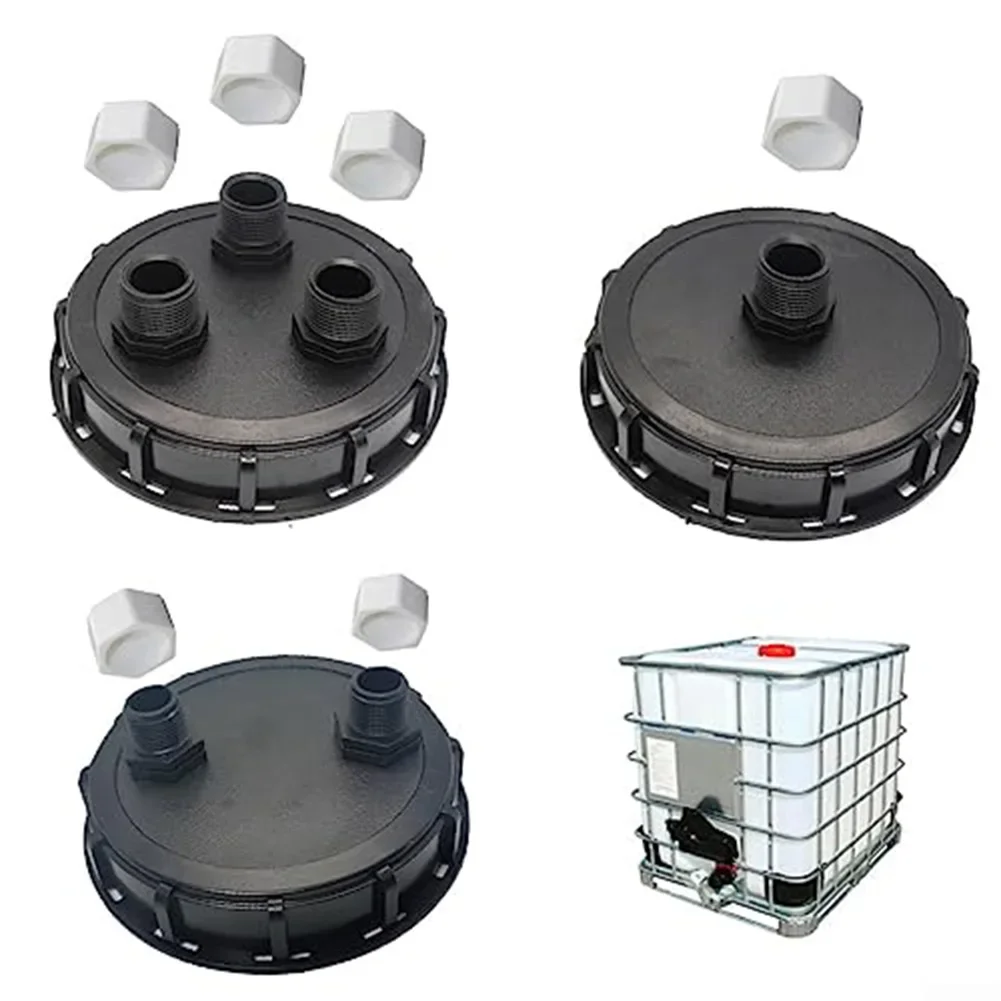 

1pcs 1/2/3hole DN150 IBC Vented Lid 163mm Dia With 1in Male Thread Plastic IBC Tank Adapter Garden Water Storage Tools