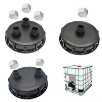 1pcs 1/2/3hole DN150 IBC Vented Lid 163mm Dia With 1in Male Thread Plastic IBC Tank Adapter Garden Water Storage Tools