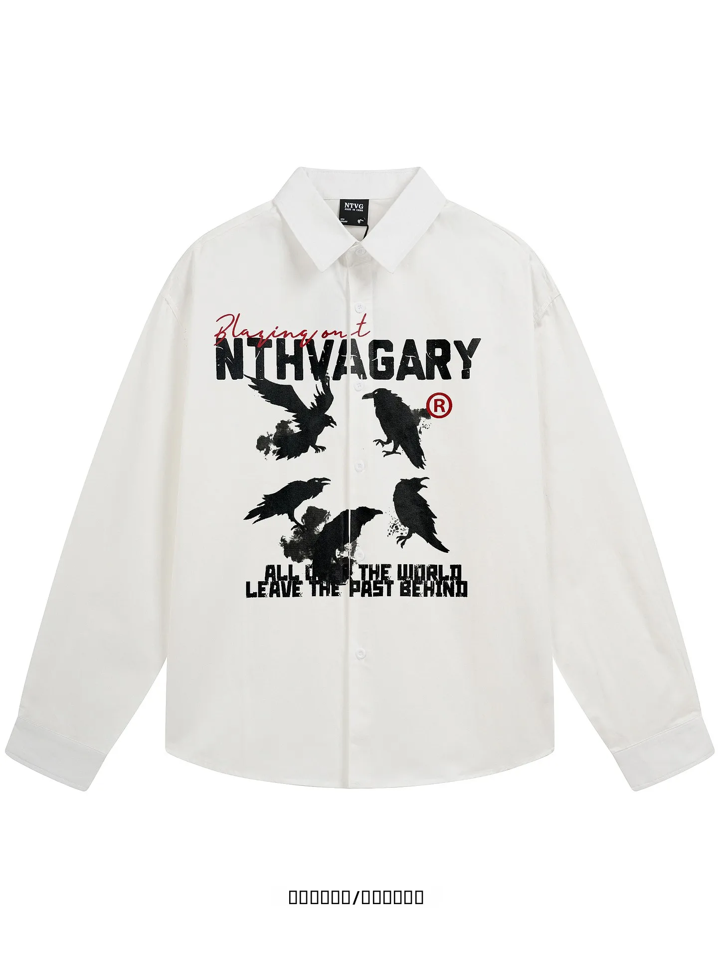 

Fun Graffiti Printed Casual Long Sleeve Shirt Loose Fit Comfortable Breathable Youthful Style for Daily Wear Spring Autumn