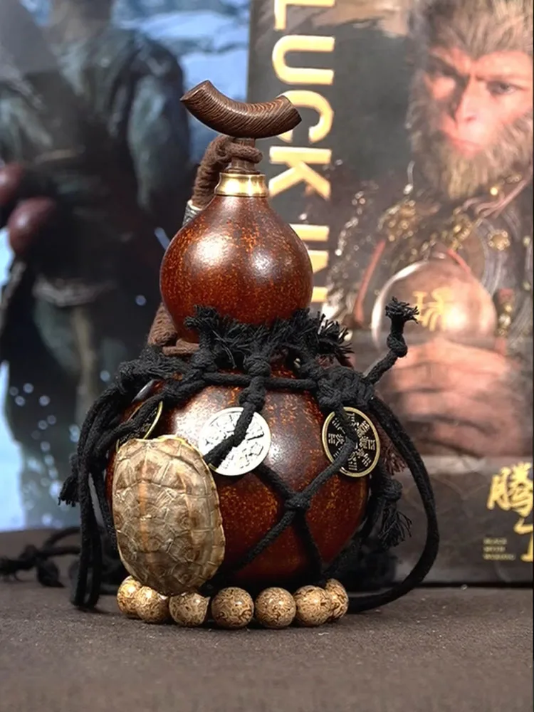 Unique collection Black myth  wukong Recovery props Wine gourd Natural bottle gourd production Wine bottle