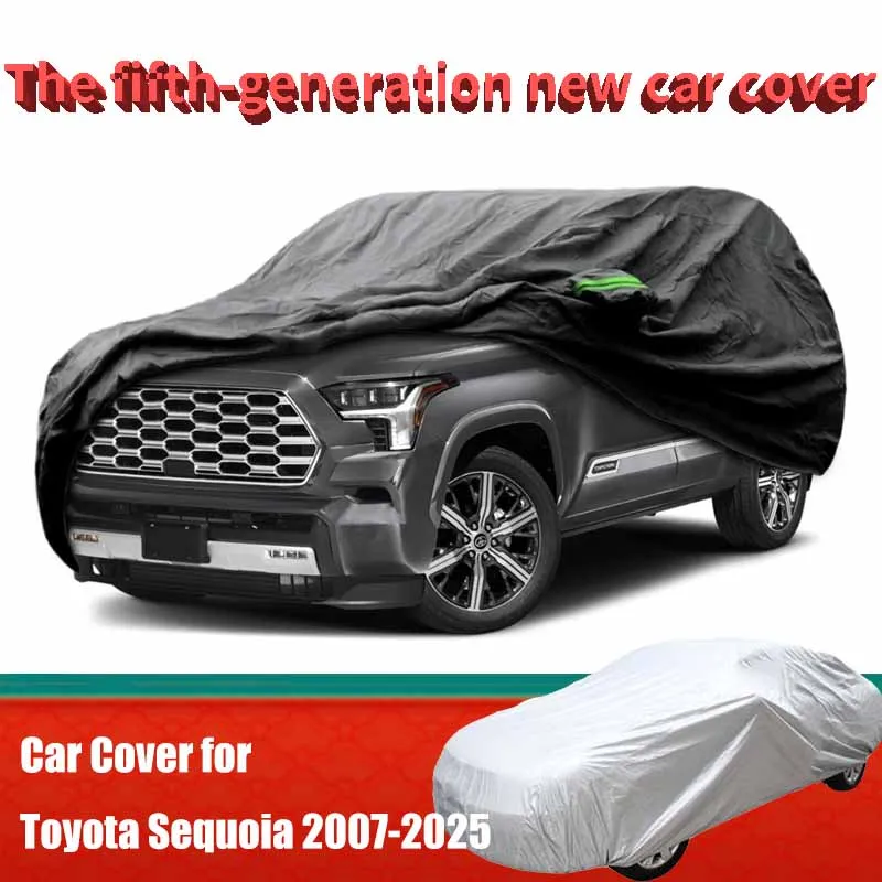 

Car Cover Custom Fit for Toyota Sequoia 2007-2025 Waterproof All Weather for Automobiles Rain Snow Sun Protector Indoor Outdoor