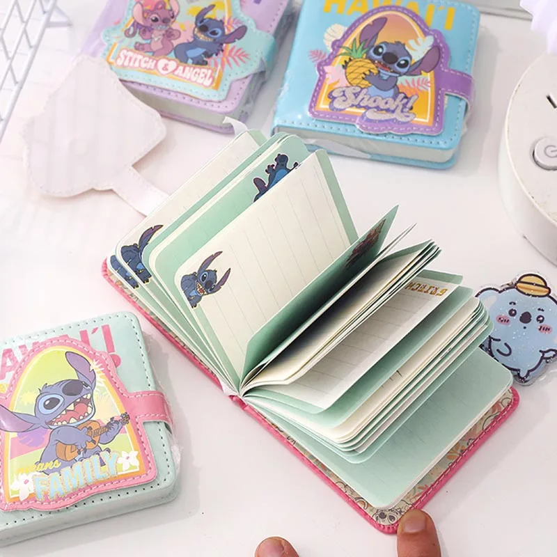 8pcs/lot Cartoon Disney Stitch Memo Pad Sticky Note Cute Notebook Stationery Label Notepad Post Office School Supplies