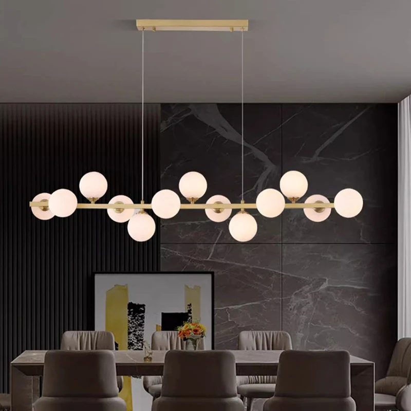 Plafonnier LED suspendu au design moderne, éclairage d'intérieur, luminaire décoratif de plafond, idéal pour un salon ou une salle à manger