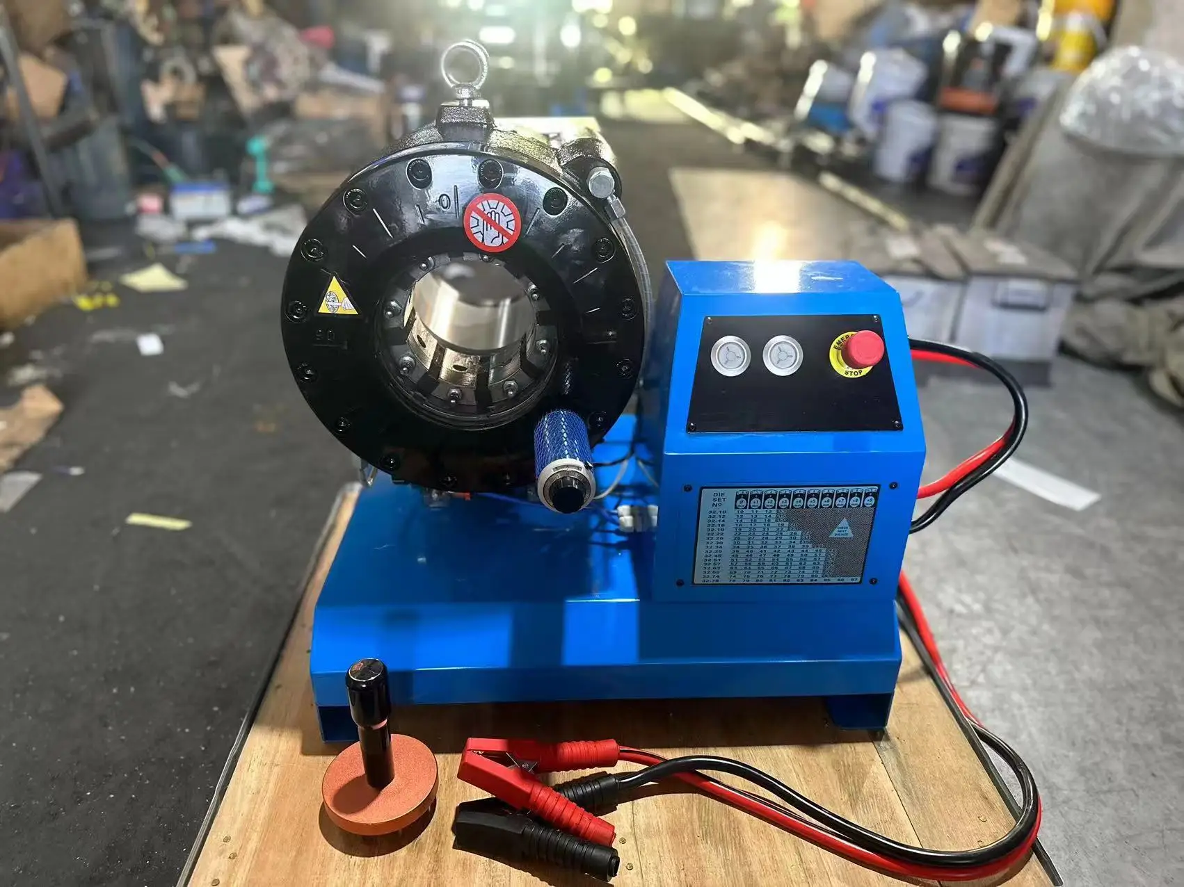 

CE 12V 24V air Conditioner Crimper Mobile Van P16 Cable Lug Battery Wire Rope Hydraulic Hose Pressing Machine