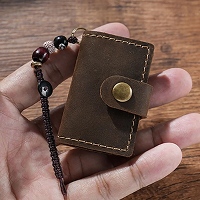 Small Leather Journal Pocket Notebook Writing Pad 2.4x1.57Inch 64 Pages Unlined For Writing Sketching And Note Taking  D2RC