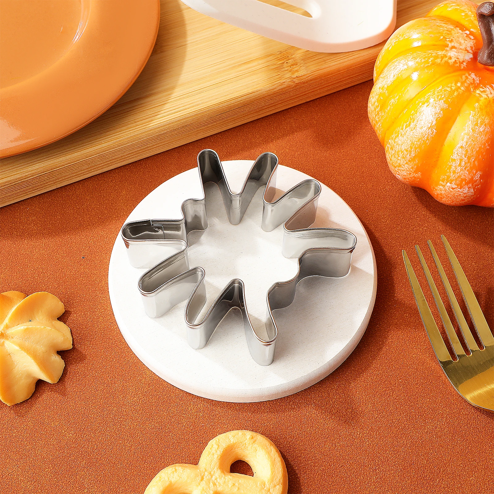 

Формочка для печенья в виде паука на Хэллоуин, антипригарная форма для выпечки из нержавеющей стали для торта, помадки, шоколадных конфет, DIY форма