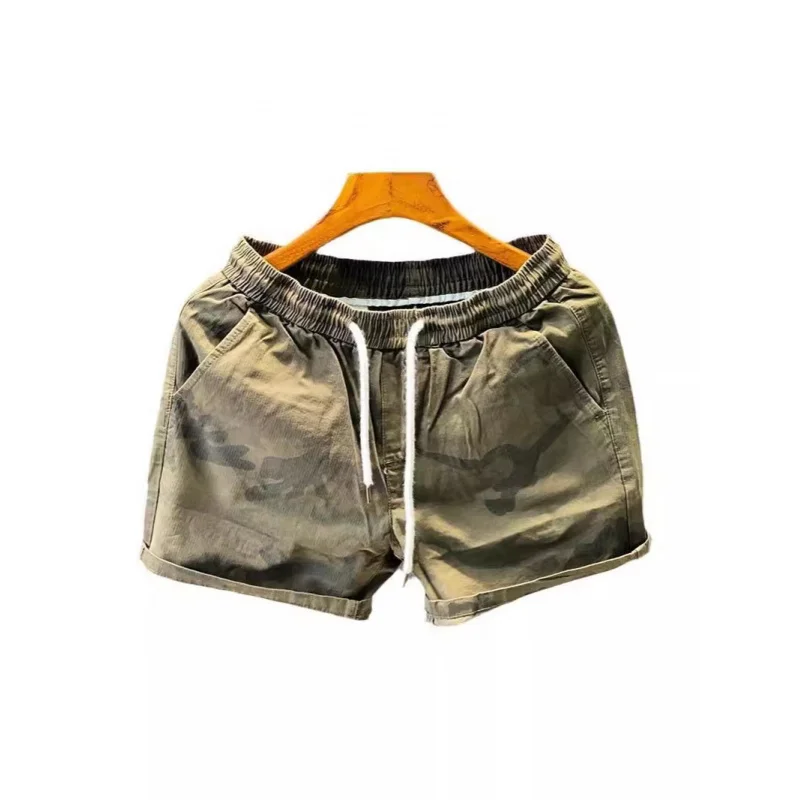 Camouflage Herren Shorts Sommer Baumwolle Stretch Casual Cargo Shorts Herren Baggy Shorts