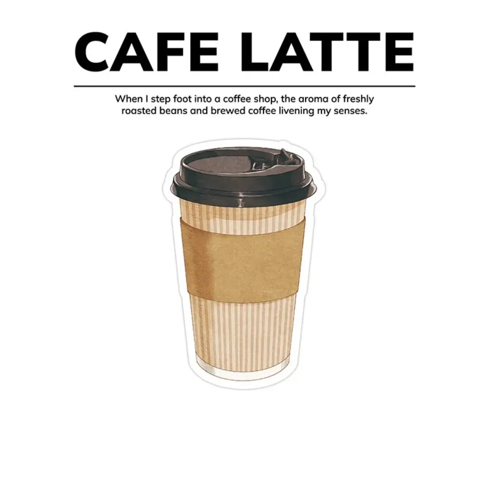 30 Sheets New Paper Sticky Notes School Stationery Office Supplies Memo Note Bread Coffee Series Tearable Note Paper Office