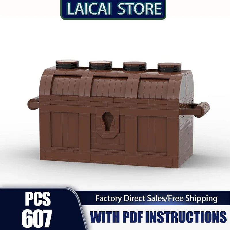 Creative Series Moc Building Bricks Island Treasure Chest Model Building Technology Modular Blocks Construstion Toy Holiday Gift