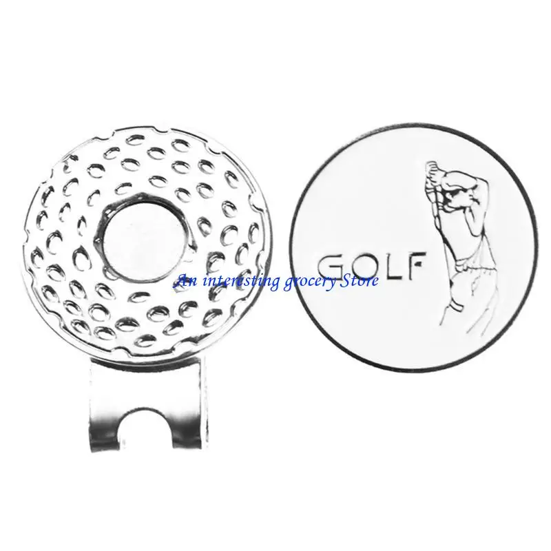 652D Removable Attaches Easily to Golf Hat, Golf Ball Marker with Hat Clip