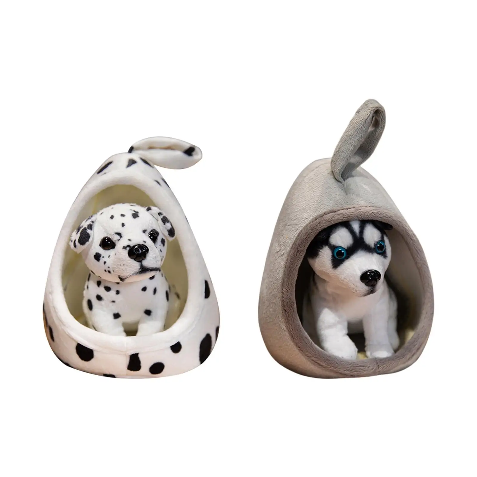 Dog Stuffed Animals Doll Simulation Soft Removable Decor Cute Stuffed Toy for