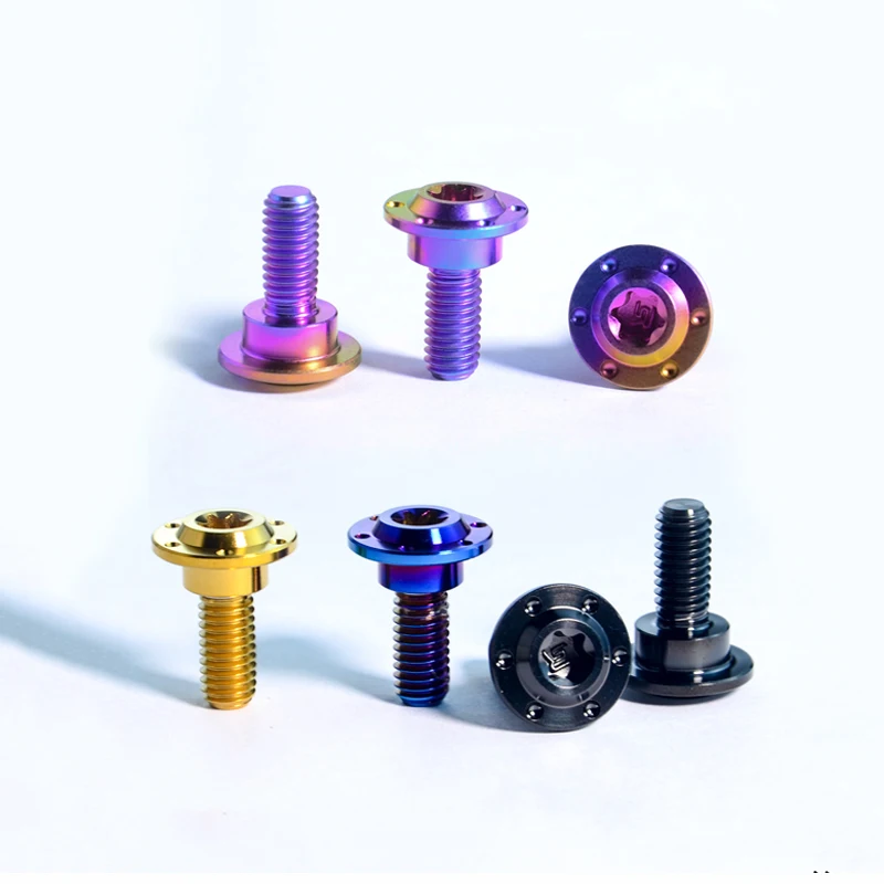 1Pcs Titanium Alloy Screw Stepped M5 M6 x 13 15 16 17 19 20mm Motorcycle Outer Panel Screw Bolt Multiple Colors - Image 6