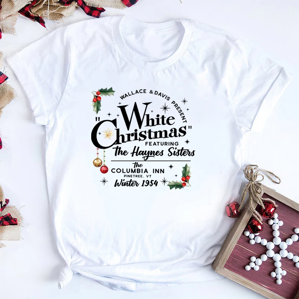 White Christmas Movie Shirt Wallace and Davis T-shirt Haynes Sisters Christmas White Movie 1954 Shirts Vintage Xmas Holiday Gift