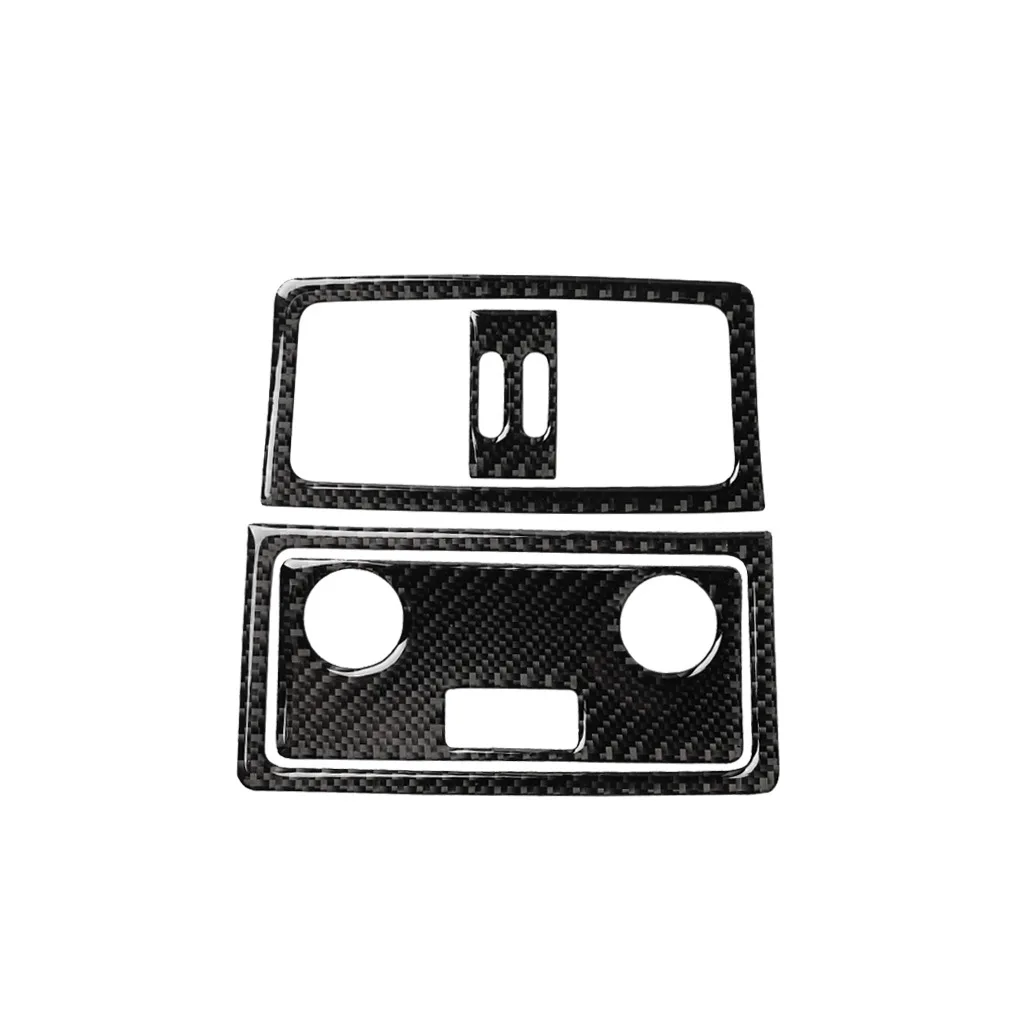 

Car Interior Rear Air Condition Outlet Panel Frame Cover Trim Fit For BMW 5 Series E60 E61 04 - 10 Carbon Fiber