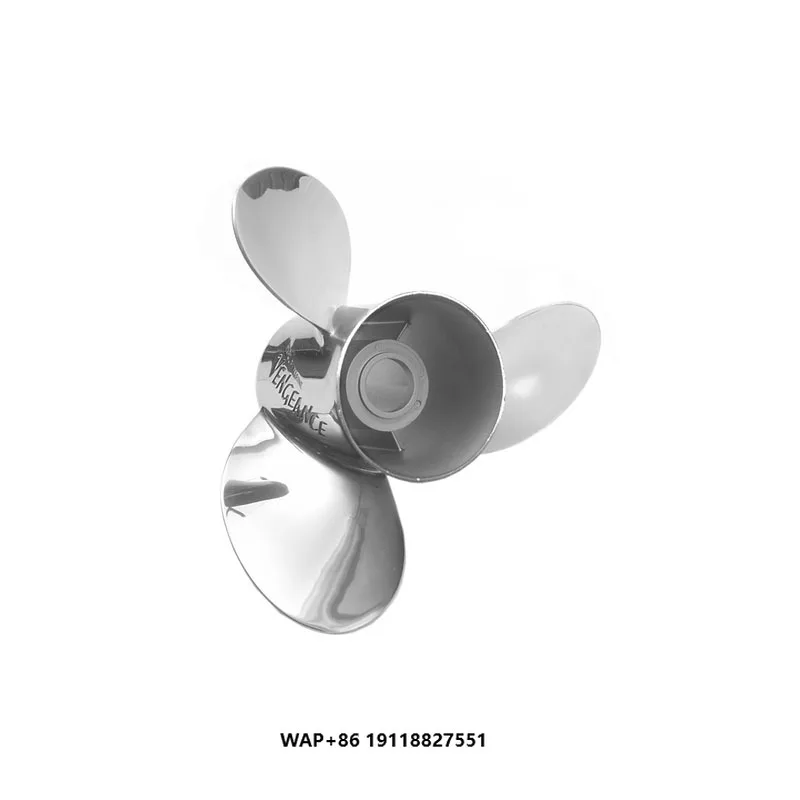 

Marine New 3/4 Blades 13-3/4" Diameter Model 13" Stainless Steel Boat Outboard Propeller