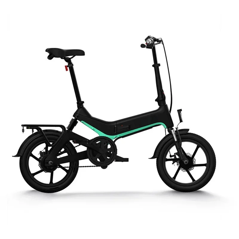 16 Inch Folding Ebike Mini Ebike 350W Electric City Bike Long Range Disc Brake Electric Bicycle