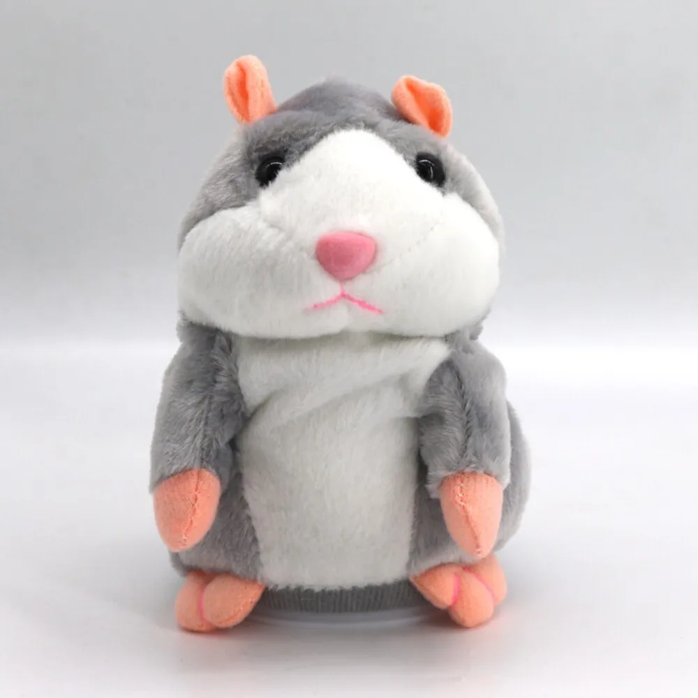 Juguete eléctrico de peluche para hámster parlante con función de grabación, Animal PEQUEÑO suave, regalo para niños, tiempo de juego divertido